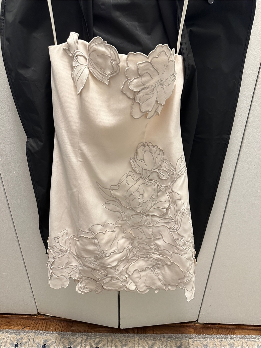 Leo Lin Ayla Applique Bustier Mini Dress